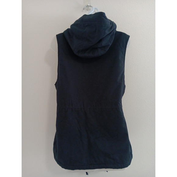 ZENANA OUTFITTERS Coat Vest Women XL Blue Fleece Hooded Cinch Waist Sporty Yacht - Picture 4 of 8